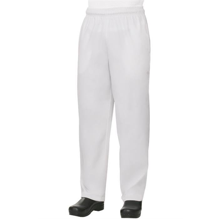 AP05 Lastikli Şef Aşçı Pantolonu - Beyaz