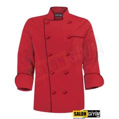 516 Uzun Kollu Şef Aşçı Ceketi