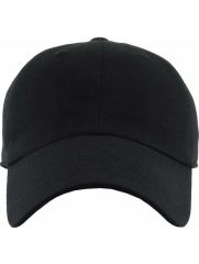 Logo Baskılı 16/12 Gabardin Pamuklu Şapka Siyah