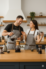 Barista Servis ve Garson Önlüğü Çok Cepli BS01