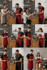 Barista Servis ve Garson Önlüğü Çok Cepli BS03