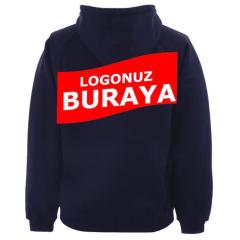 Kapşonlu 3 İplik Kalın Sweatshirt KP12