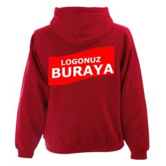 Kapşonlu 3 İplik Kalın Sweatshirt KP11